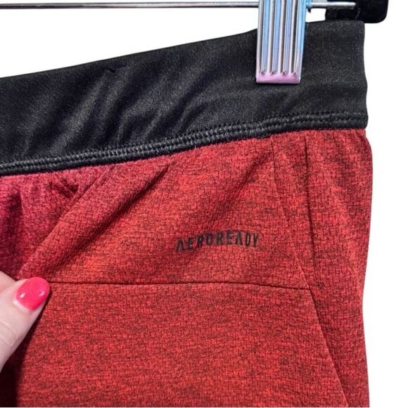 Adidas- Men's Aeroready Axis 2.0 Knit Textured Training Three Stripe Shorts, XL - Picture 7 of 9